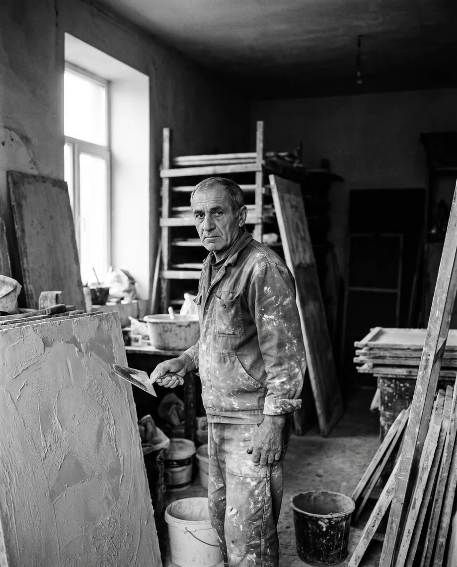 Guram Abashvili in the studio