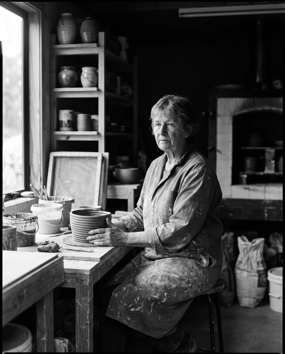Marla Tregidga in the studio